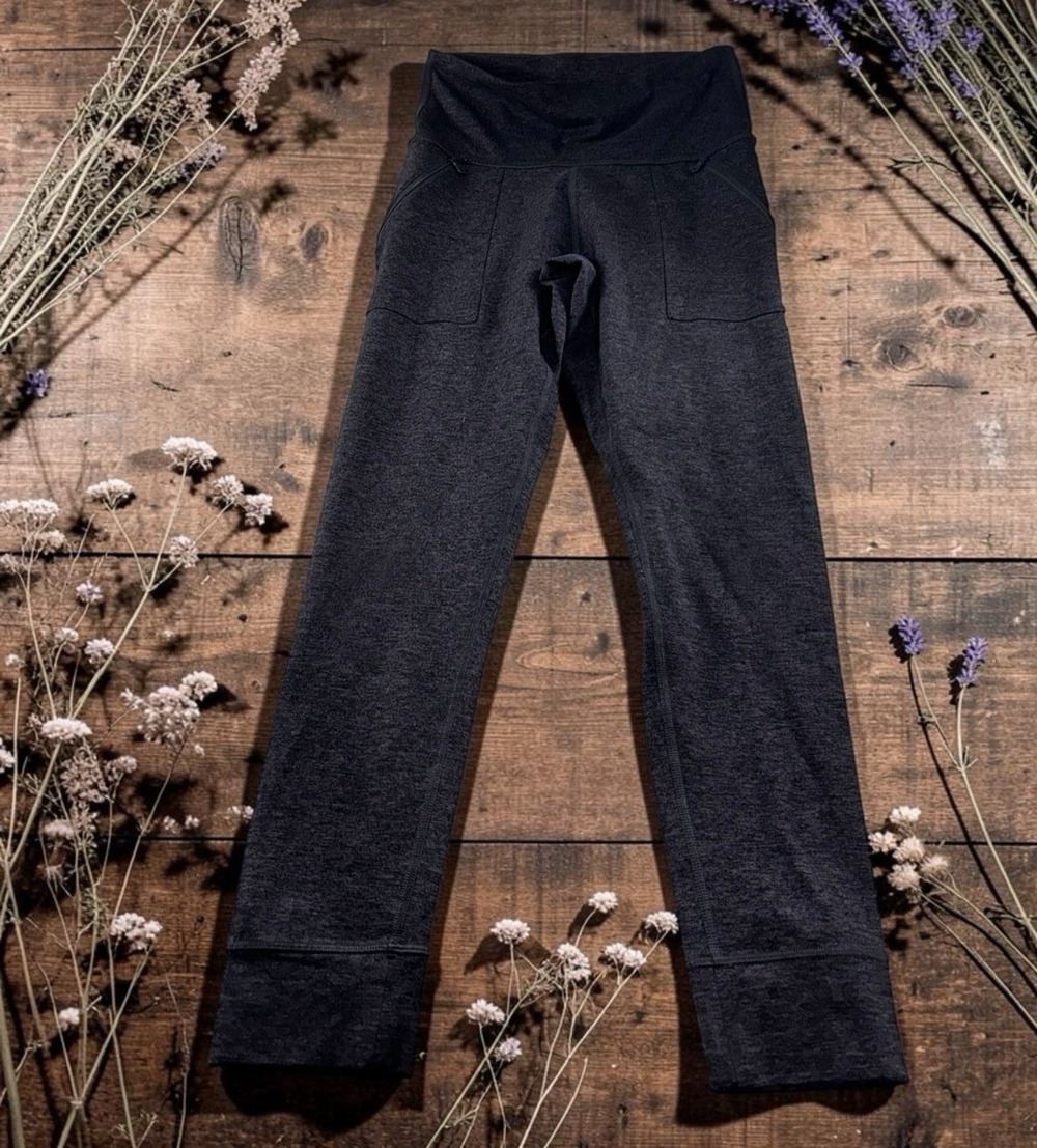 Offline By Aerie The Hugger Legging Hi-Rise Sz Medium Heathered Dark Purple